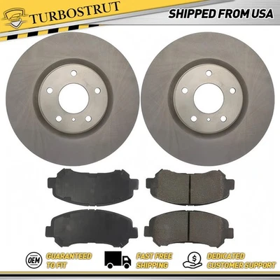 Комплект передних оригинальных тормозных дисков тормозных колодок для Nissan Maxima 3,5 л 2009-2018 годов выпуска - Изображение 1 из 2