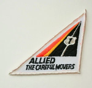 Vintage Allied Van Lines The Careful Movers Trucking Cloth Patch New NOS 1980s - Picture 1 of 3