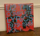U2 The Complete Lyrics 1979-1988 Vol. 1 Fan Club Official Book New Sealed Rare