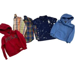 Ralph Lauren boys size 6 bundle button up shirt hoodie polo designer fashion top - Picture 1 of 9