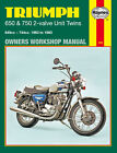 Haynes Workshop Manual For Triumph T6 Thunderbird (649cc) 1964