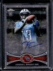 2012 Topps Chrome Kendall Wright Rookie Card RC #212 Titans. rookie card picture
