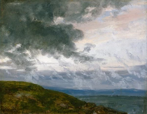 Johan Christian Dahl - Study of drifting Clouds Fine Art Print on Canvas 36" - Picture 1 of 1