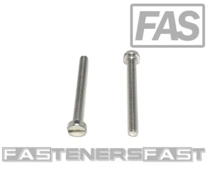 (50) M3-0.5 x30 Stainless Steel Slotted Cheese Head Machine Screw DIN84 A2 M3x30 - Picture 1 of 5