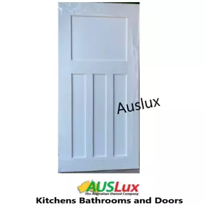 4 Panel Edwardian Bungalow White Primed Shaker Solid Timber core door Many SIzes - Picture 1 of 2