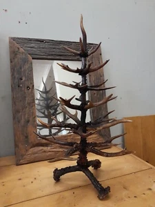 CHRISTMAS TREE MADE FROM ROE DEER ANTLERS, HANDMADE VERY UNIQUE GIFT J - Picture 1 of 3
