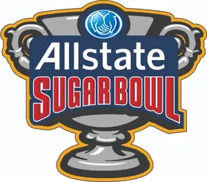 Sugar Bowl inspired Mini Football Helmet Decal - Picture 1 of 1