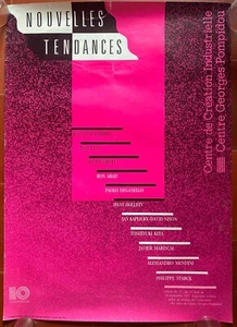 Affiche Exposition JEAN WIDMER NOUVELLES TENDANCES Centre Pompidou 50x70cm 1987 - Imagen 1 de 3