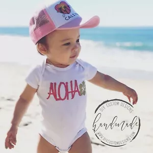 Aloha Baby Outfit, Hawaii Baby, Surf baby, Hawaiian baby Gift - Picture 1 of 7