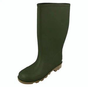 Boys Unbranded Green Chevron Wellington Boots Retail Price - Picture 1 of 9