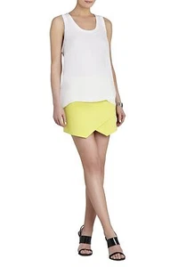 NUEVO TANQUE BCBG MAX AZRIA BLANCO KAYE EN CAPAS ORIFICIO DE BRAZO SIL1S251/B250A TALLA L - Imagen 1 de 2