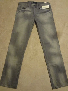 GUESS LINCOLN Faded Gray Mens Slim Jeans 34 / 35 x 34 Mens Orig. $98+ Storm Wash - Picture 1 of 12