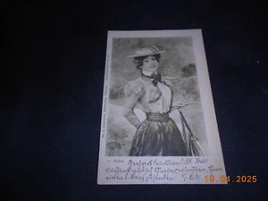 Postal de artista Reichspost 1899 bicicleta All Heil Dame - Imagen 1 de 2