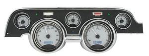 Dakota Digital 67 68 Ford Mustang Analog Gauges Kit Silver White VHX-67F-MUS-S-W - Picture 1 of 4