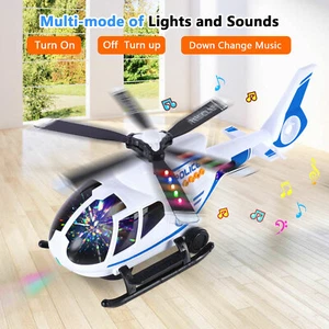 New Airplane Toys for Kids Electric Plane Model with Flashing Light Sound - Picture 1 of 37