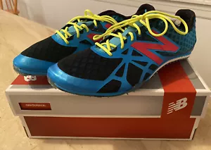 Mens New Balance 11.5D Running Course Shoes Spikes Middle Distance MMD500B2 Blue - Picture 1 of 5