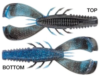 Crush City Cleanup Craw 3 1/2" Black N 蓝色 - 7只装 — 第 1/4 张图片