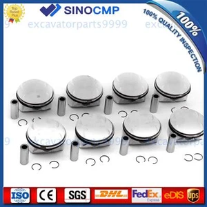 8pcs Pistons Rings Set For Mercedes-Benz GL550 E500 S550 W212 W221 M273 5.5 V8 - Picture 1 of 5