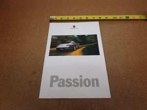 2000 Porsche 911 Carrera 4 Boxster sales brochure PASSION 16pg folder poster - Picture 1 of 4