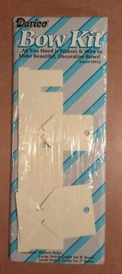 NEW/UNUSED- Darice BOW KIT #10932 - Ribbon Ruler & Guides for 8" & 7" Bows - Image 1 of 2