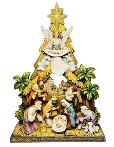 Krippenfigur Weihnachten feiern Engel Jesuskind Maria Stern 10,5 cm - Bild 1 von 11