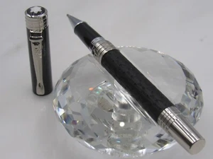 GREAT WRITERS LIMITED EDITION LUXURY SERIES BLACK LEATHER ROLLER BALL PEN - Picture 1 of 5