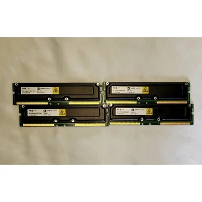 NEC MC-4R64CPE6C-653 RIMM RDRAM Set of 4 - Image 1 of 4