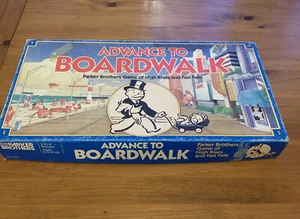 Advance to Boardwalk Board Game -Parker Brothers Missing 3 Pieces - Picture 1 of 8