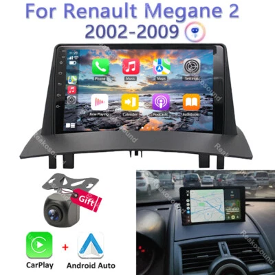 9" Para Renault Megane 2 2002-2009 Android Coche Auto Estéreo Radio GPS Navegación Carplay Foto 1 de 4