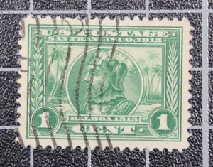 Scott 397 1 Centesimo Balboa Usato PF Cert Grado 95 SCV $125,00 - Foto 1 di 3