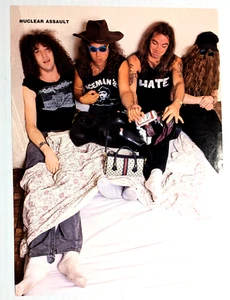 NUCLEAR ASSAULT / JOHN CONNELLY / BAND MAGAZINE FULL PAGE PINUP CLIPPING - Picture 1 of 2
