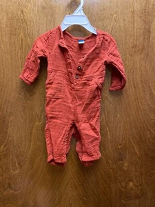 Infant's " Old Navy" Pumpkin colored one pience. size 3-6 months . Prev.Owned - Picture 1 of 2