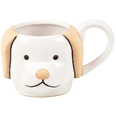 Dog Face Coffee Mug 14oz Stoneware Funny Coffee Mug Dog Mom, Dog Dad NEW - Image 1 of 4