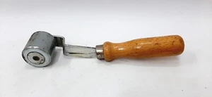 Vintage wood handle roller, tool for smoothing out a mahjong, furrier's(2.4) - Picture 1 of 8