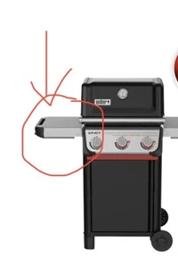 Seitentisch Seitenablage Links für Weber Spirit E-325 - Bild 1 von 3