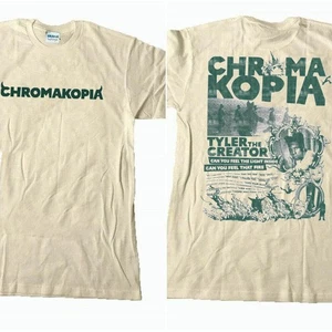 Chromakopia Tyler The Creator 2025 Tour short sleeve 2 side sand shirt KV37810 - Picture 1 of 2