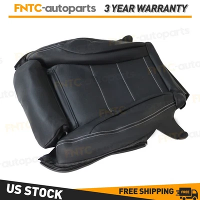 15-2021 For Mercedes Benz C300 C350 Driver Bottom Leather Seat Cover Black Foto 1 de 4