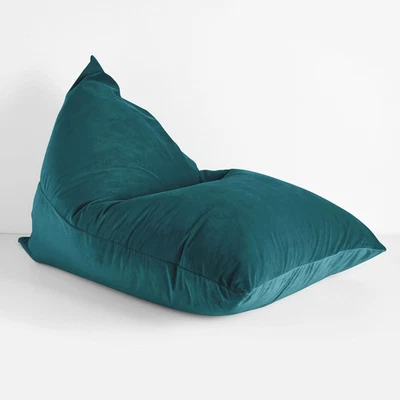 Silla Bean Bag - Cojín para tumbona de piso interior de felpa y cómodo con frijol Trupedic F Foto 1 de 3