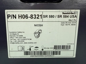 Sundstrom H06-8321 Hard Hat w/ SR 584 Welding Attachment - Picture 1 of 3