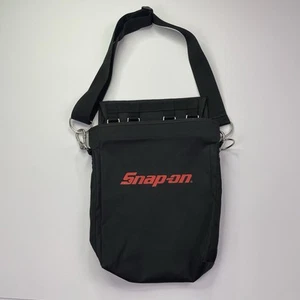 Snap On Tool Bag Pouch Carabiners Adjustable Strap Black - Picture 1 of 5