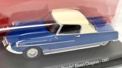 Atlas 1/43 Citroen DS 21 Coupe Le Dandy Henri Chapron '67 Blue Diecast Model Car - Image 1 of 4