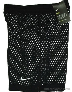 Youth Girls Nike Shorts Athletic Sport Wear Dri-Fit Training Mesh over Bike Bk - Picture 1 of 6