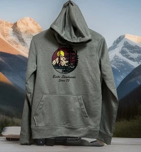 Burton Snowboards Hoodie Mountain Ski grau Pullover Größe Small - Bild 1 von 17