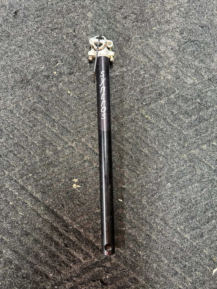 Tija de sillín Syncros 27,2 420 mm negra ligera vintage MTB bicicleta de montaña aleación XC Foto 1 de 1