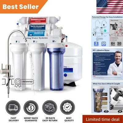 Transform Your Drinking Water: 6-Stage NSF Certified Alkaline RO System - 75 GPD - Image 1 of 4