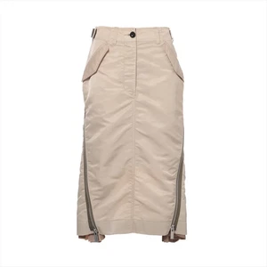 Sacai 22SS Nylon Skirt 1 Ladies' Beige 22-05959 Nylon Twill Mix Skir - Picture 1 of 6