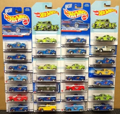 Hot Wheels 1940 40 Ford Pickup Dragster Drag Race Lot of 28 Cars - Image 1 of 4