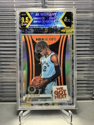 Ja Morant 2019 Hoops Premium Stock Rookie We Got Next Silver Holo RCG 9.5 RC - Image 1 of 2