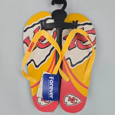 Chanclas Kansas City Chiefs NFL Fútbol Sandalias Playa Nuevas con Etiquetas Talla Grande Foto 1 de 4