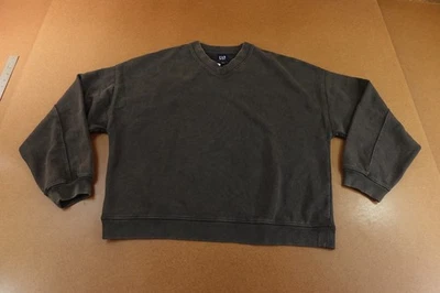 Gap Womens Large Black Tall Heavyweight French Terry Oversized Sweatshirt NWT - Image 1 of 4